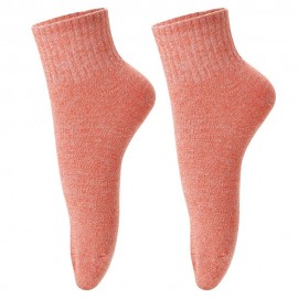 3 Pairs of Mixed Color Women Cotton Socks Pure Color Breathable Comfortable Socks with One Size