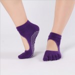 Women Anti-slip Yoga Socks Fingers Fitness Pilates Socks Gym Five Toe Sport Socks Cotton Elastic Winter Socks