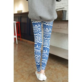 New Colorful Women Lady Leggings Flower Sunflower Peony Geometric Print Musical Symbols Stretchy Tights Pants