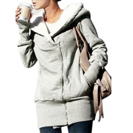 New Autumn Winter Women Hoodies Coat Warm Coat Zipper Outerwear Hooded Sweatshirts Casual Long Jacket Plus Size
